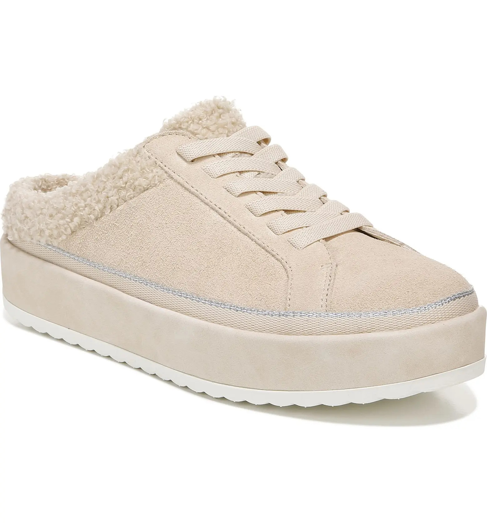 Mellow Faux Fur Lined Mule Sneaker | Nordstrom
