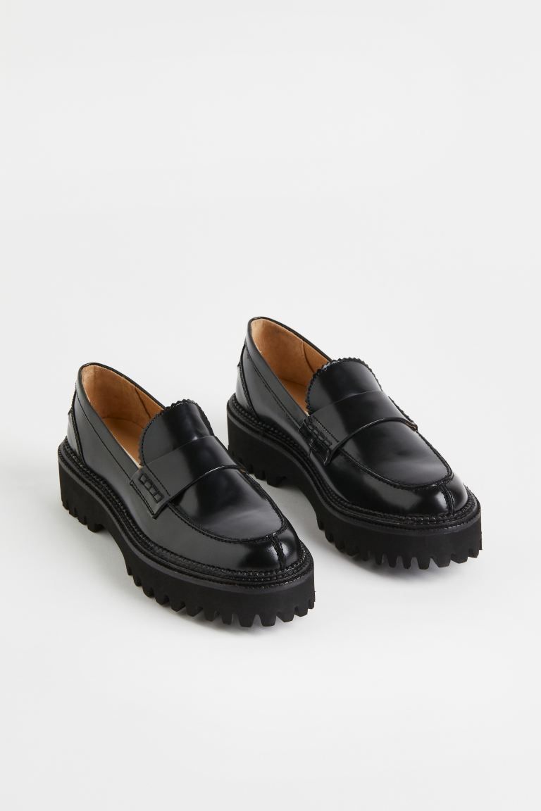 Chunky leather loafers | H&M (US + CA)