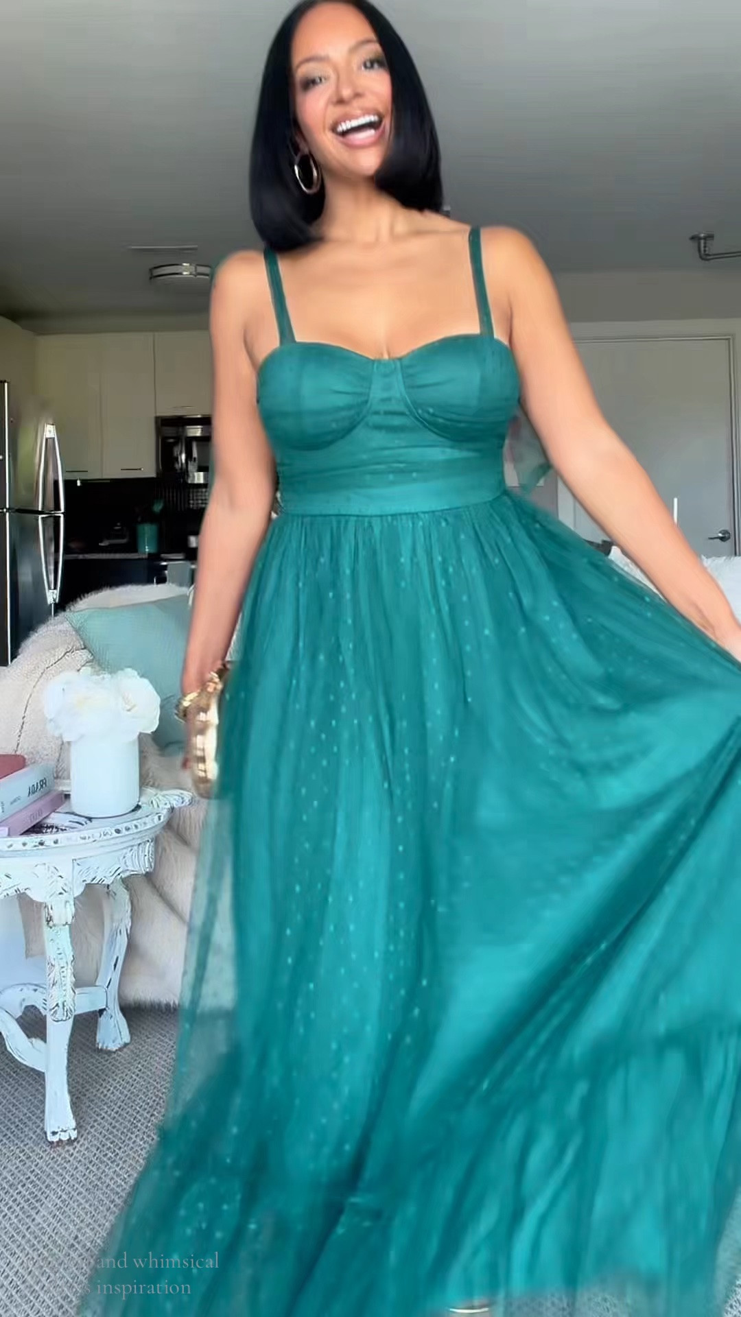 Magical and whimsical dress inspiration with this polka dot tulle formal dress for a wedding guest or holiday party👗 Comes in all different colors and fits true to size • 5’3 144 lbs wearing a M 💚

WHERE TO WEAR IT: Christmas party, holiday family photos, prom, wedding
STRETCH: No
TRUE TO SIZE: Yes
OVERALL FIT: Fit and flare 
PETITE FRIENDLY: Yes

Sizing ⬇️
5’3 
Bust: 32DD
Waist: 27”
Hips: 42”
Wearing Size M

Make sure you download the ✨FREE✨ LTK app and follow me @heyrissyrozay for all my style and beauty finds 🫶🏽

over 40 outfit ideas
petite curvy outfits

#LTKWedding #LTKOver40 #LTKPetite