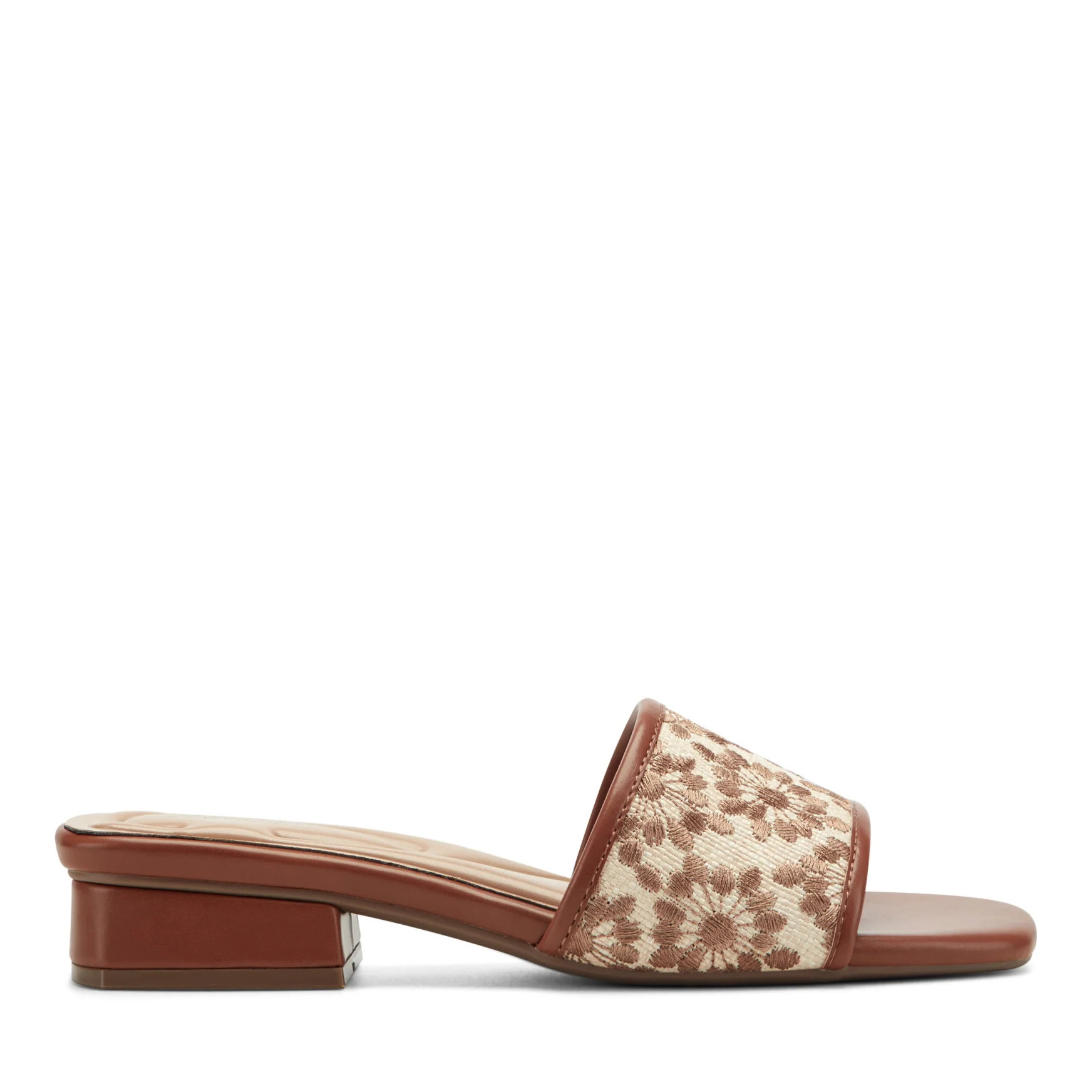 Women's Gianina Raffia Dress Sandals - Medium Brown/Natural | Easy Spirit | Easy Spirit