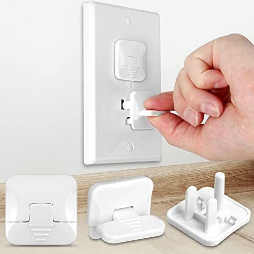 Outlet Covers (45 Pack) with Hidden Pull Handle Baby Proofing Plug Covers 3-Prong Child Safety So... | Amazon (US)