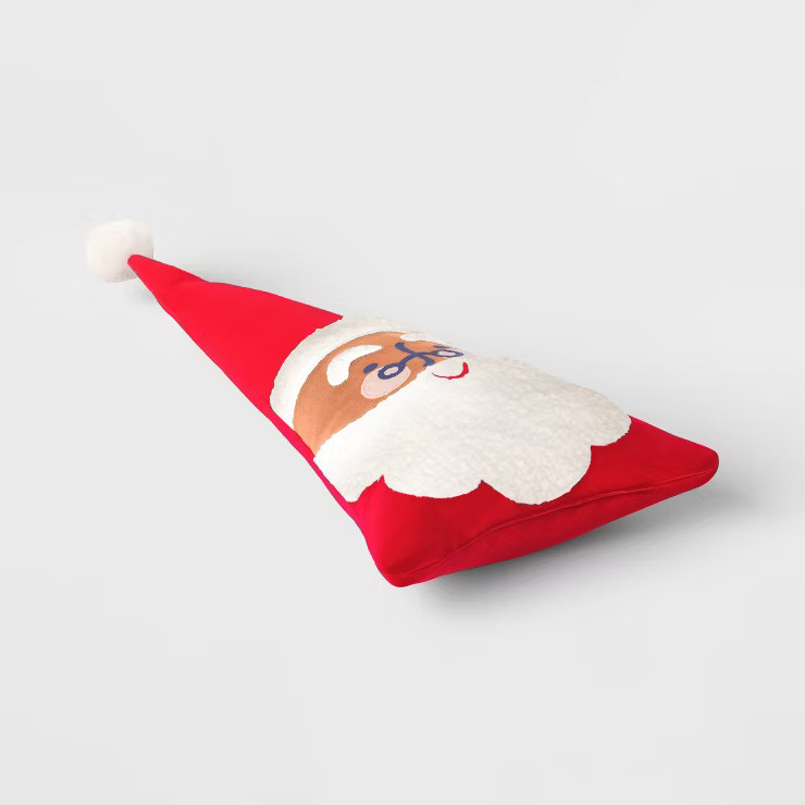 Santa Shaped Christmas Throw Pillow Red - Wondershop™ | Target