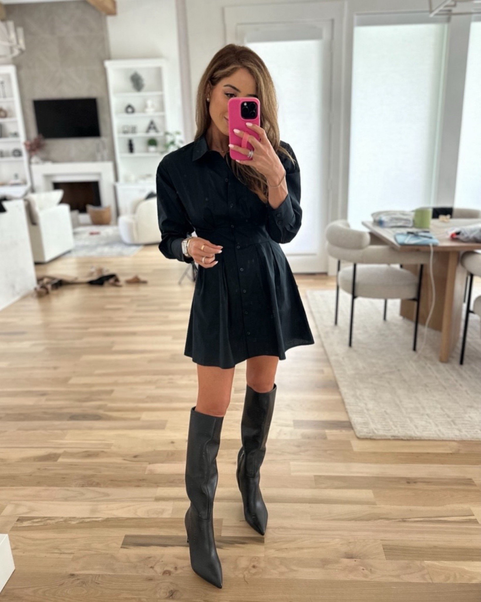 Shirt dress size Thanksgiving outfit idea fall outfit 

#LTKSaleAlert #LTKFindsUnder100 #LTKFindsUnder50