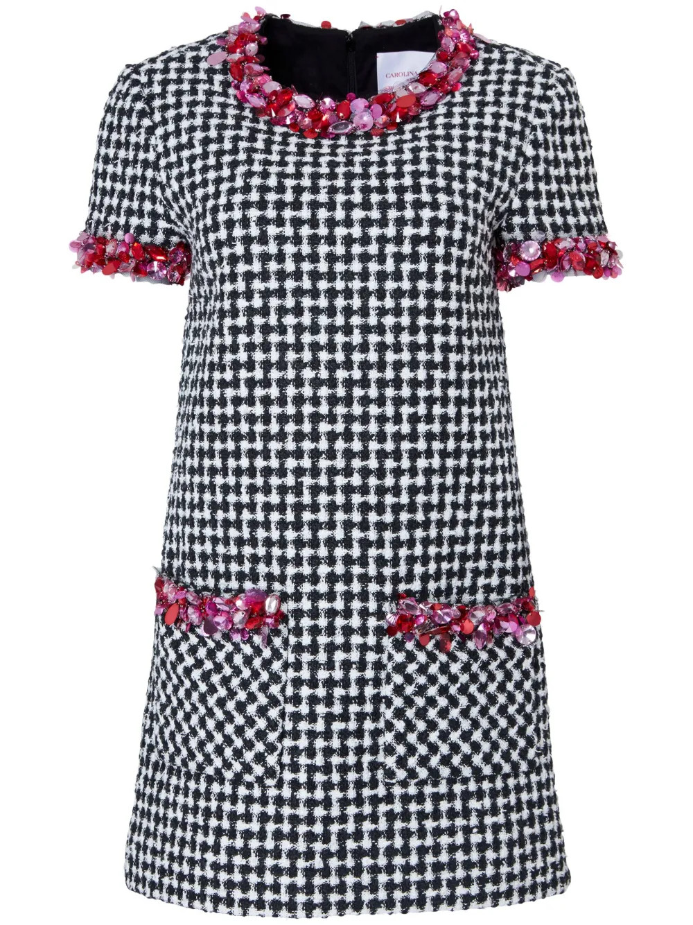 sequin-embellished tweed dress | Farfetch Global