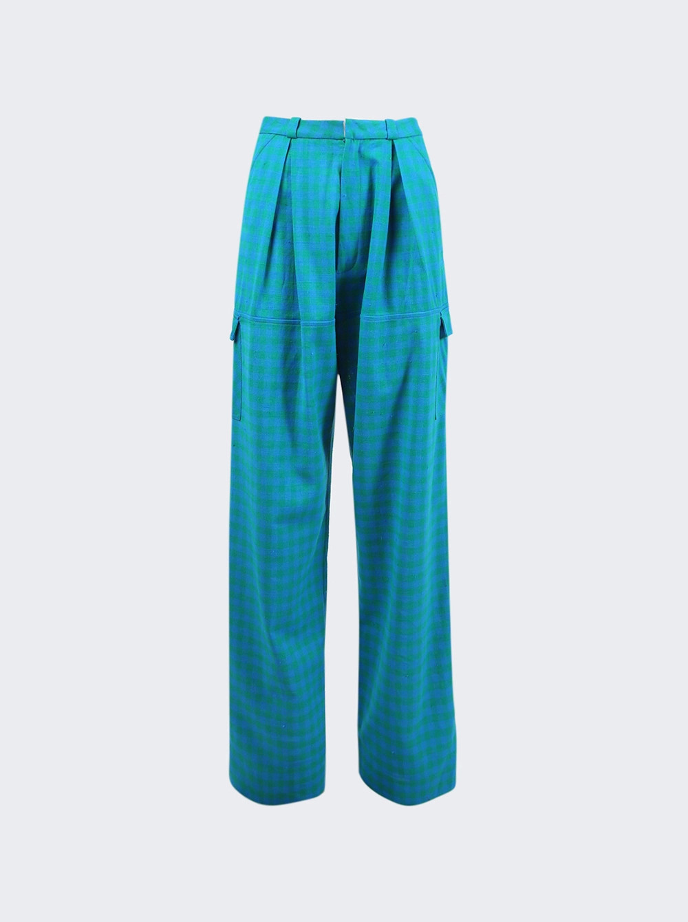 Ventilo Pants Turq Plaid  | The Webster | The Webster