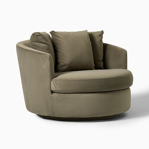 Viv Grand Swivel Chair | West Elm (US)