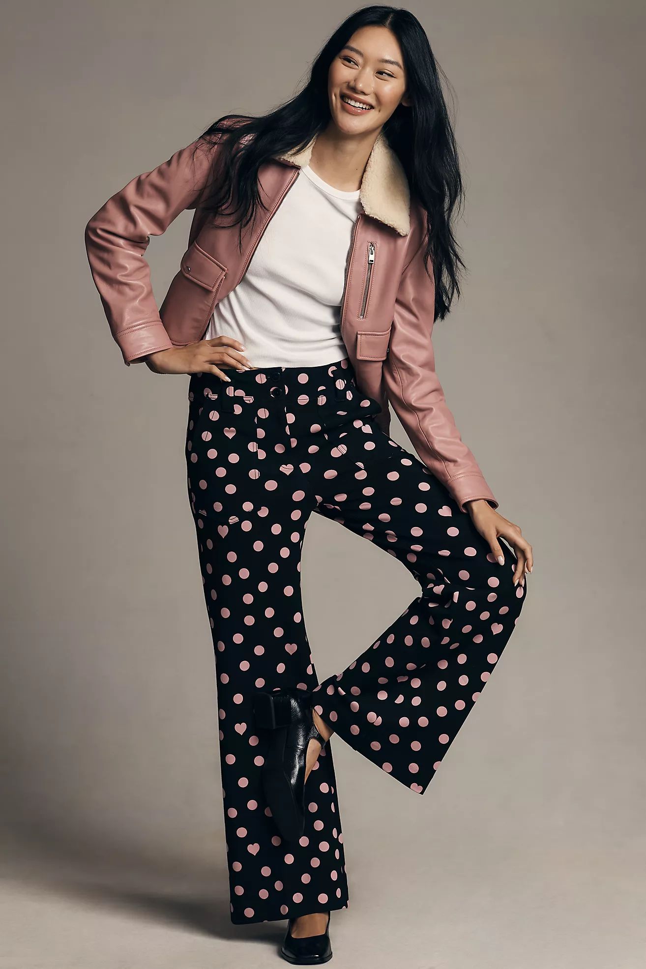 The Naomi Ponte Wide-Leg Flare Pants by Maeve: Printed Edition | Anthropologie (US)