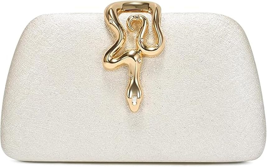 Glitter Clutch for Women, Elegant Evening Purse Formal, Sparkly Wedding Bag for Parties Cocktail ... | Amazon (US)