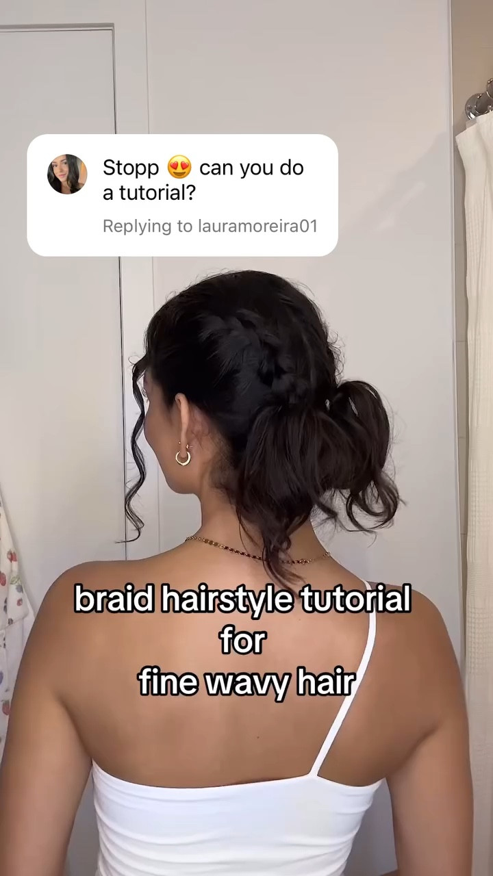 this is my fav braid hairstyle that I can do on myself hehe - products linked here 🐚💙🦋🍭