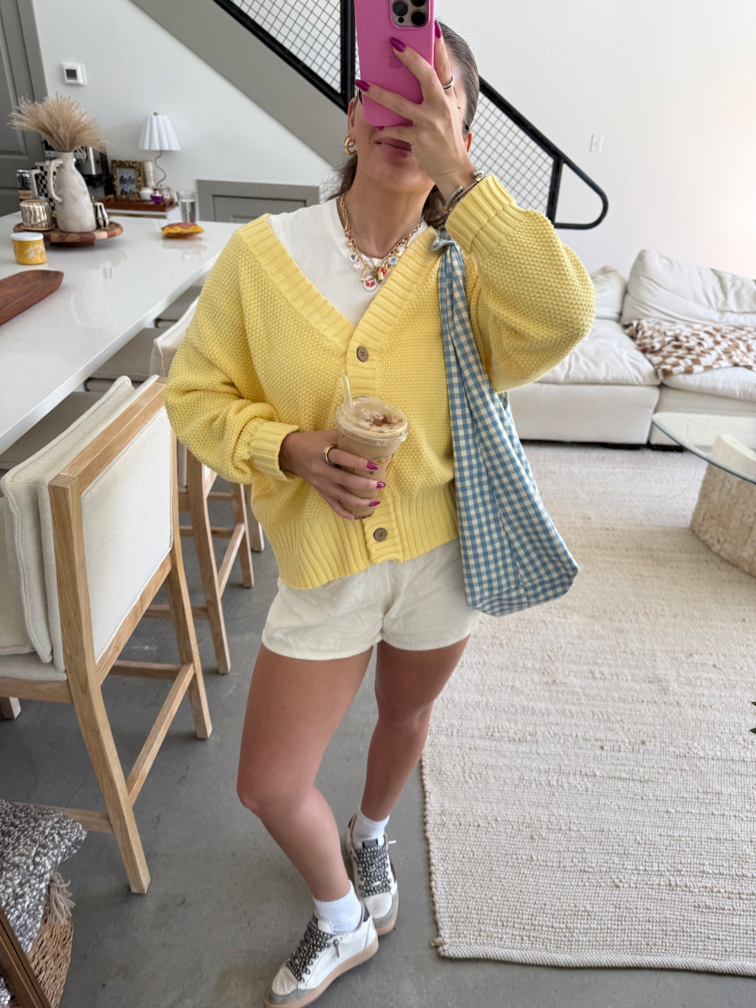 cute lil spring ootd!!! sweater is the top to a FP set, wearing size xs! shorts and tee are brandy melville 

#LTKSaleAlert #LTKSeasonal #LTKPetite