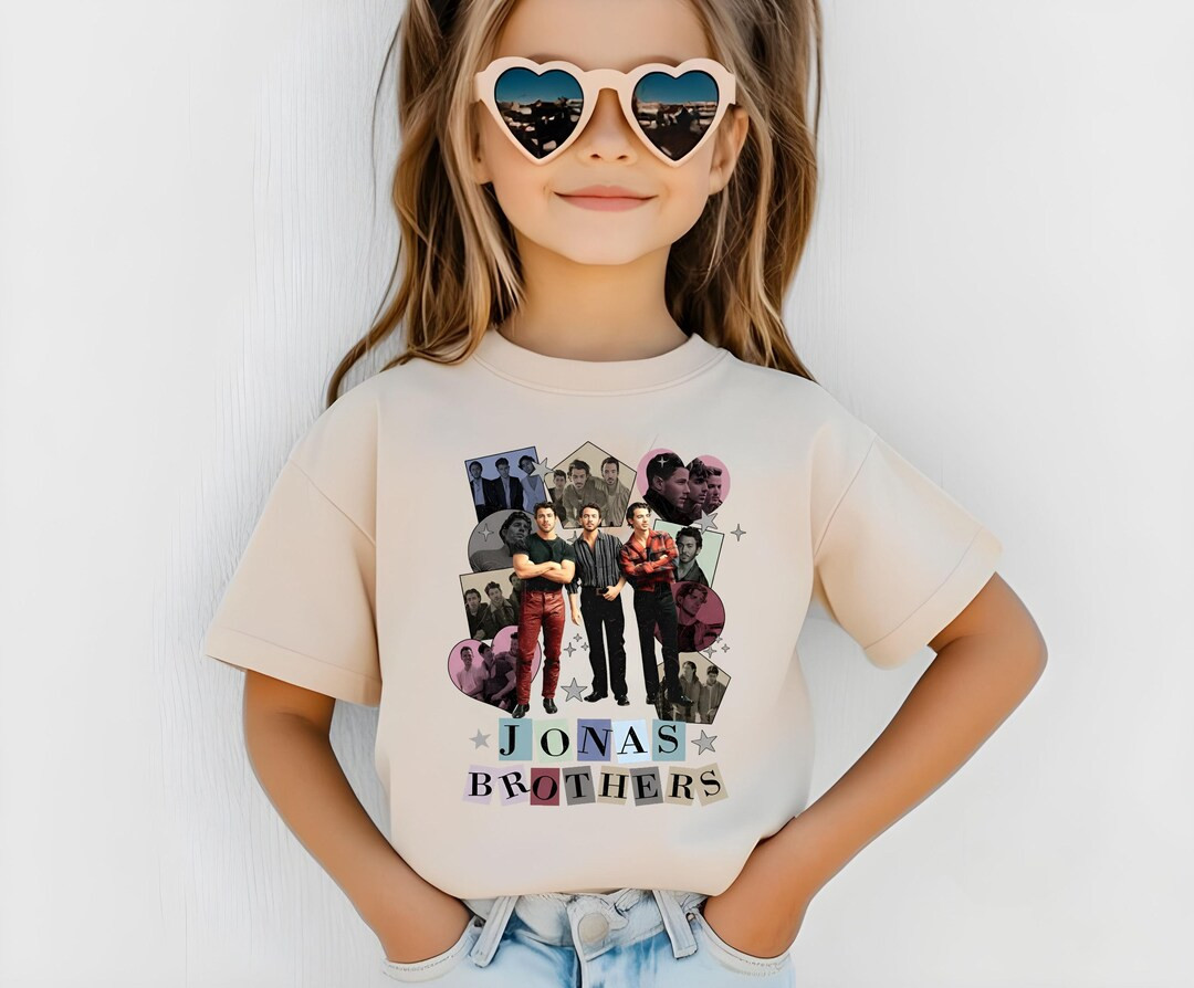 Retro Jonas Brothers T-shirt: Colorful Pop Band Fan Tee Toddler Tee | Retro Music Pop Shirt - Ets... | Etsy (US)