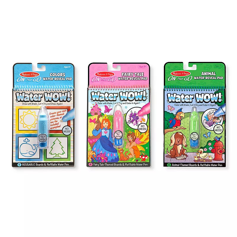 Melissa & Doug Water Wow! Activity Pad 3-Pack, Multicolor | Kohl's