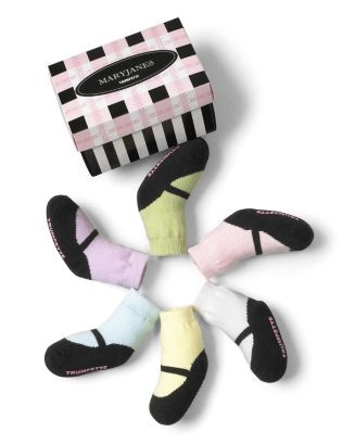 Trumpette Girls' Mary Jane Pastel Socks, 6 Pack - Baby  | Bloomingdale's Kids | Bloomingdale's (US)