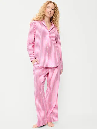 Poplin Pajama Pant Set | Old Navy (CA)
