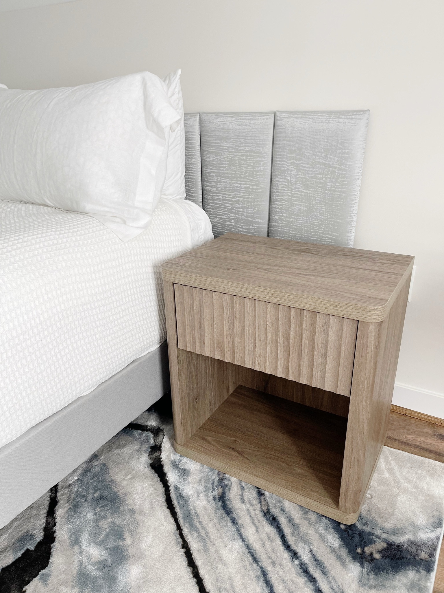 Found these bedside tables from Walmart! They have storage in the bottom and a pull out drawer in the top. Amazing price! 

#LTKFamily #LTKHome #LTKStyleTip