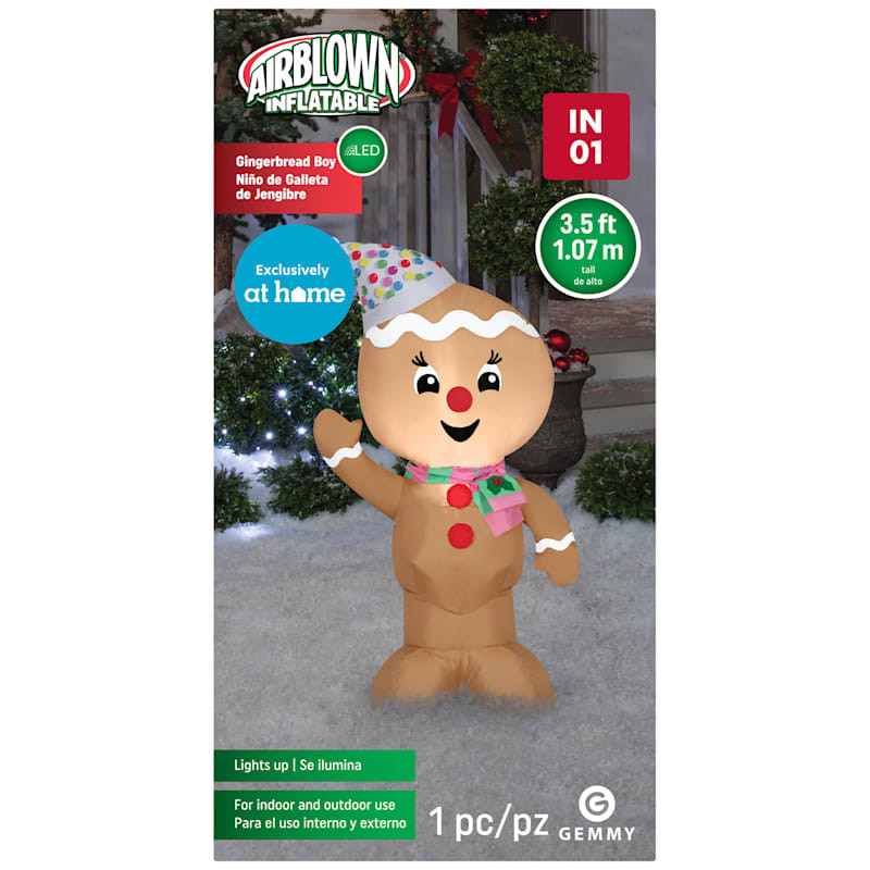 Inflatable Gingerbread Man, 4' | At Home