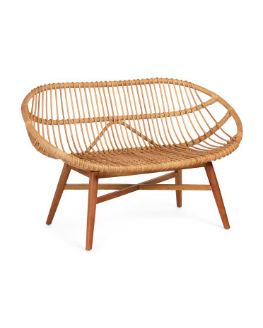 53in Emile Rattan Bench | TJ Maxx