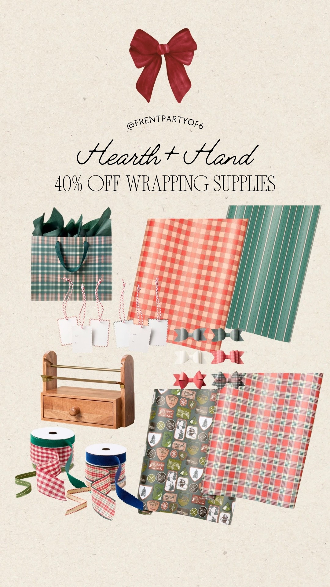 40% off wrapping supplies at target! I have this red gingham ribbon set and it’s so pretty! Hearth and hand, Christmas wrapping paper 

#LTKSaleAlert #LTKFindsUnder50 #LTKHoliday