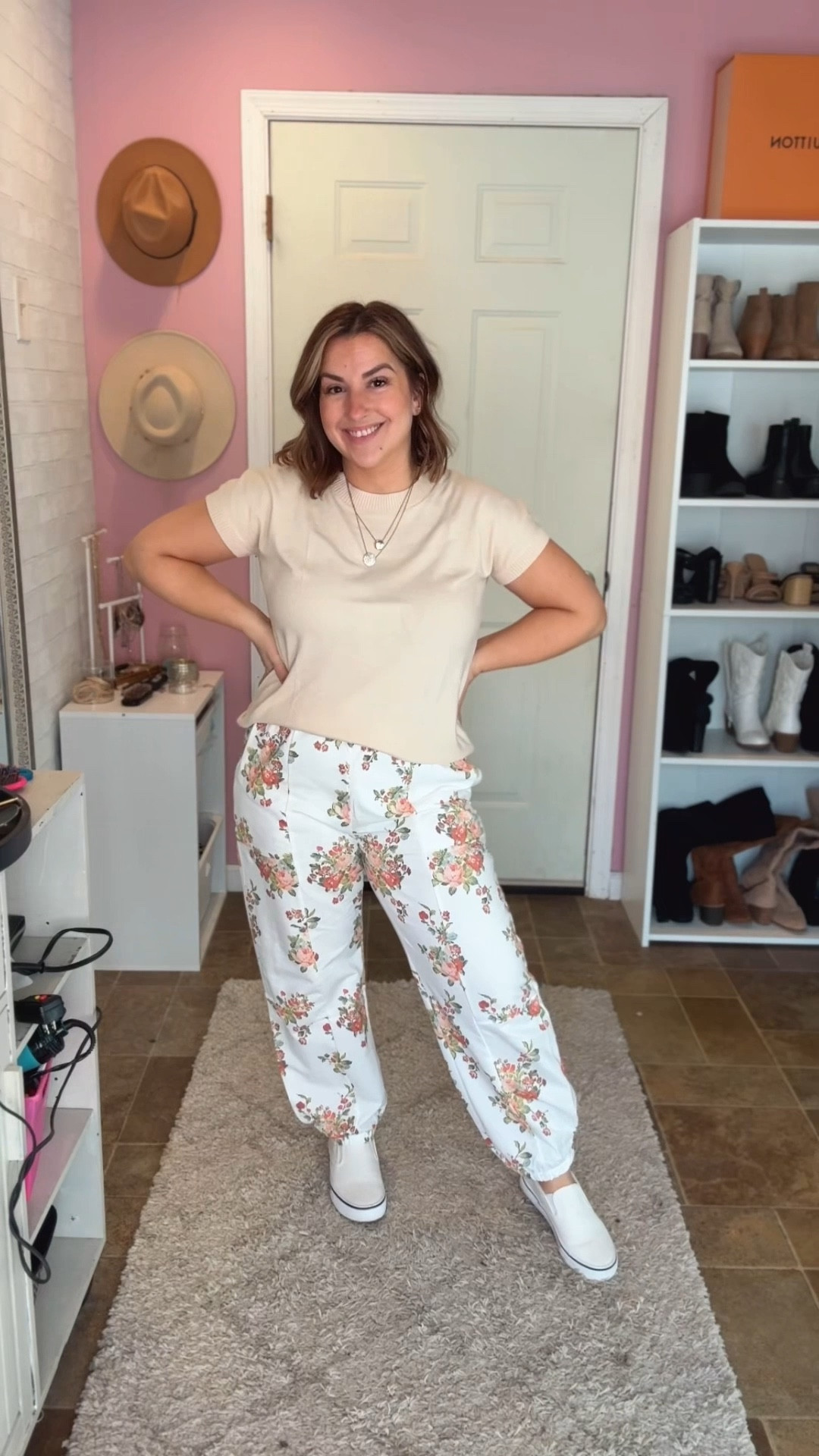 Spring casual outfit idea from Amazon featuring barrel style sweatpants, and a short sleeve sweater

#LTKOver40 #LTKSeasonal #LTKPetite