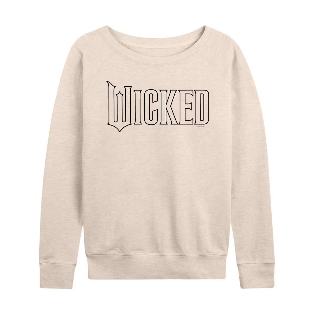 Women's - Wicked - Outline Logo Graphic French Terry Slouchy | Target