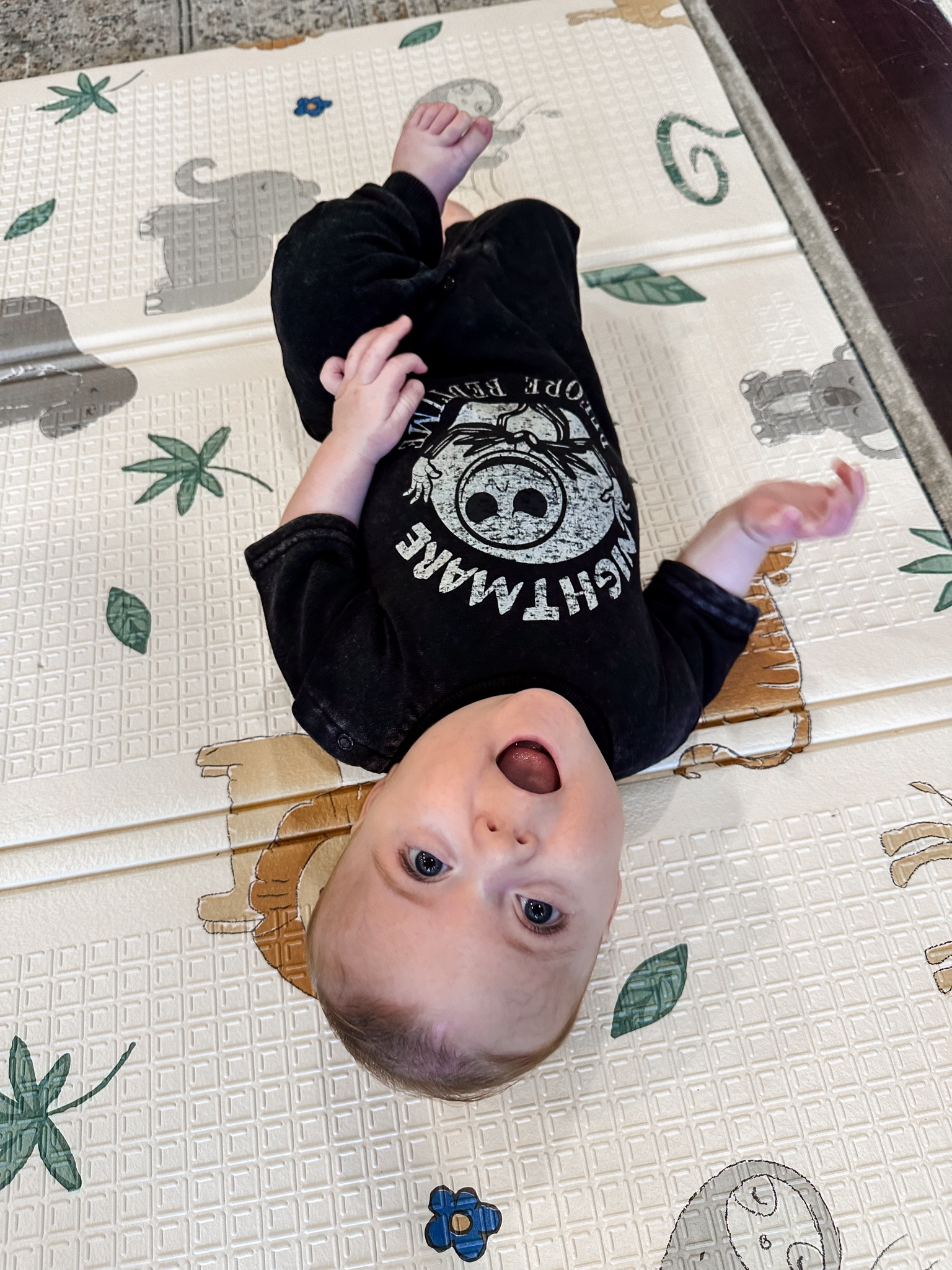 We love this play mat and ease of cleaning it! Baby boy in such a cute jumpsuit from Walmart!

#LTKHalloween #LTKBaby #LTKHoliday