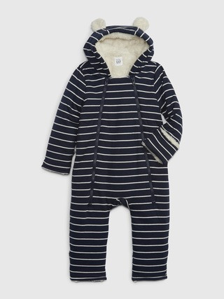 Baby Sherpa Hoodie One-Piece | Gap (US)