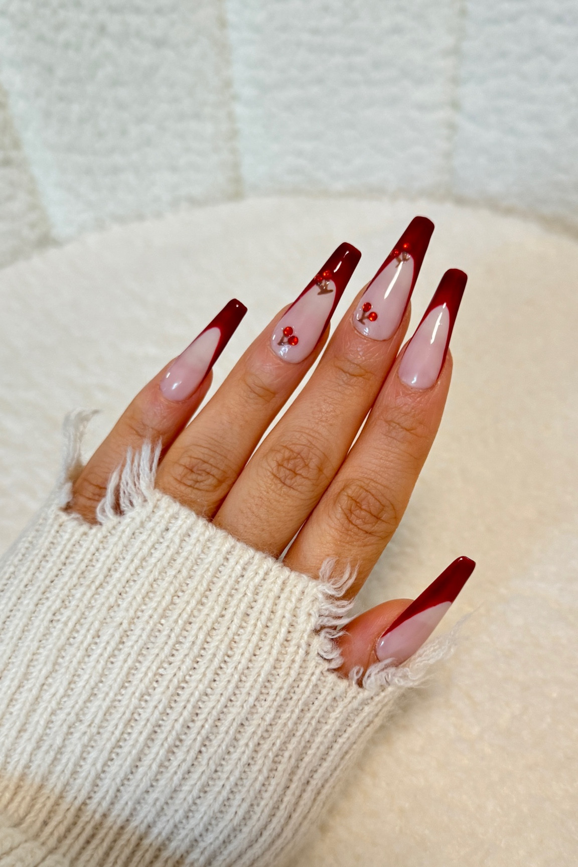 cherry nails for fall 🍒

#LTKbeauty #LTKautumn #LTKstyletip