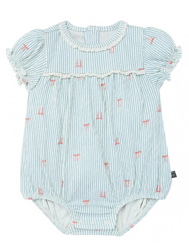 Modern Moments by Gerber Baby Girl Bubble Romper, Sizes 0/3 Months - 24 Months | Walmart (US)