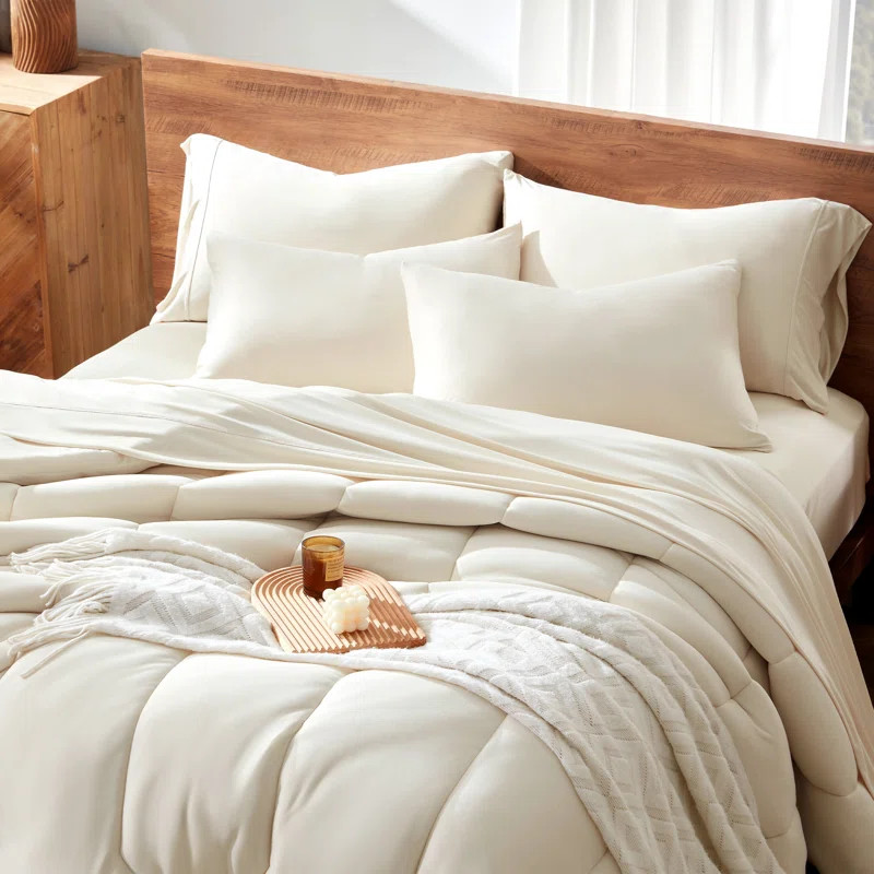 Soft Jersey Knit Comforter Set | Wayfair North America