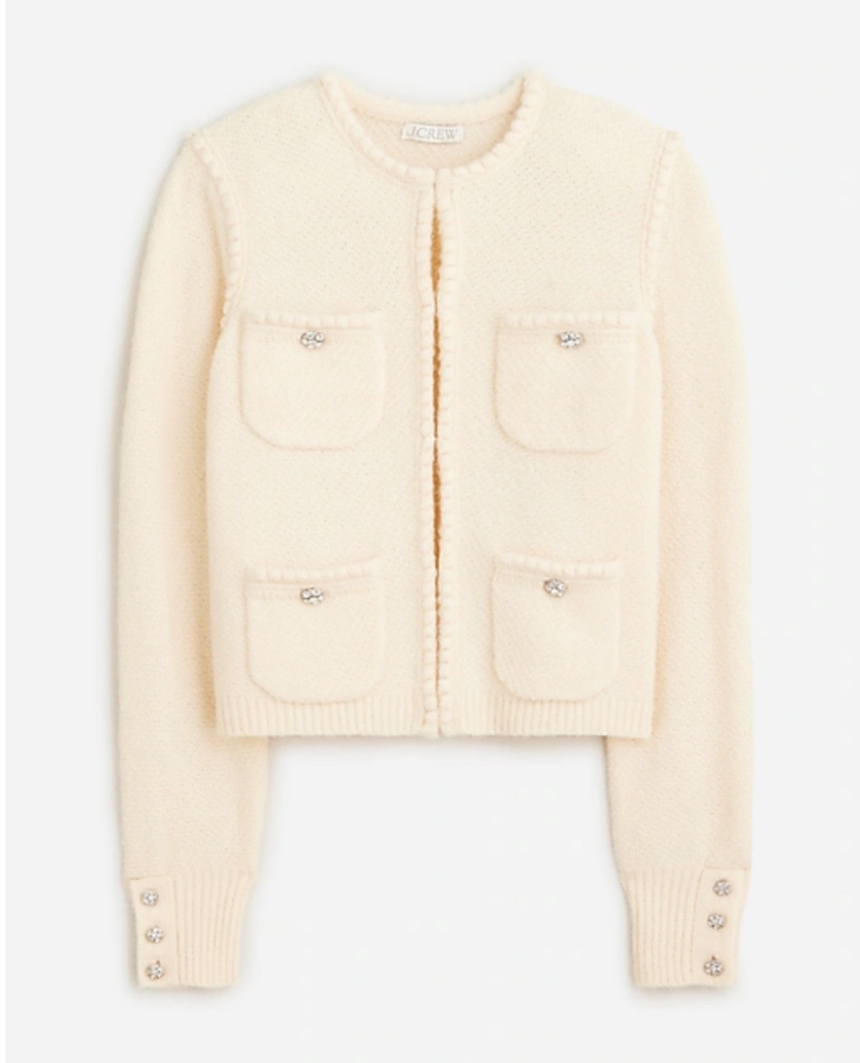 Cutest cardigan with jewel buttons on sale for $80!!

#LTKfindsunder100 #LTKworkwear #LTKCyberWeek