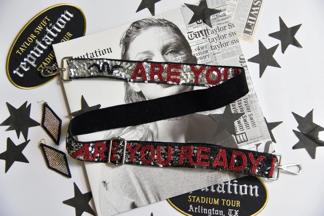 Ready to Ship Exclusive/original Beaded Swiftie Purse guitar Strap for Clear Bag Rep Era are You ... | Etsy (US)