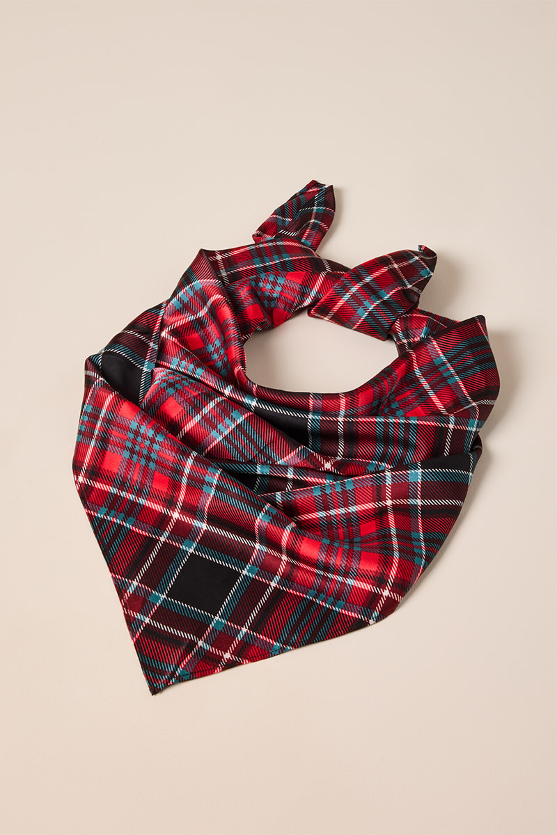 Patrice Plaid Print Scarf | Francesca's