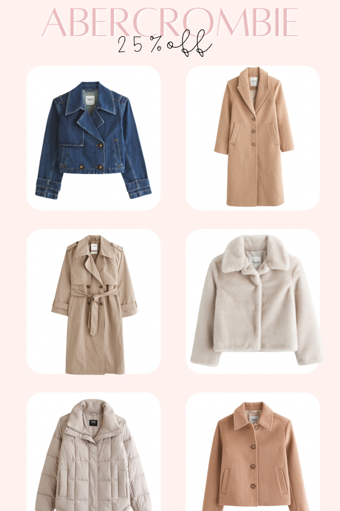 Abercrombie coats on sale right now for Black Friday! I have the classic trench coat and I love it. I had bought a different one from a different retailer and this one is so much better. 

#LTKHoliday #LTKCyberWeek #LTKSeasonal