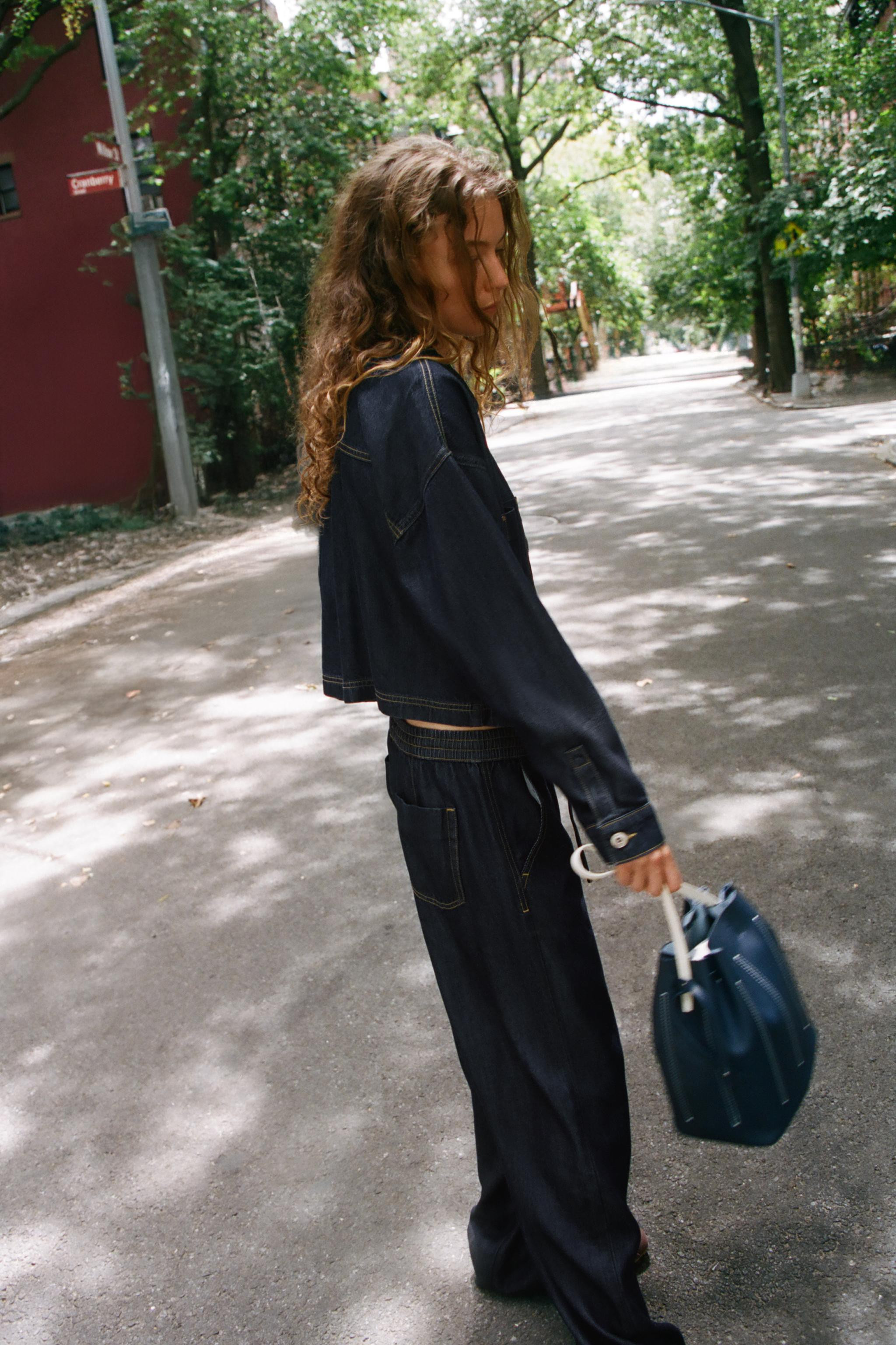 Z1975 HIGH-RISE WIDE LEG JOGGER JEANS | Zara US