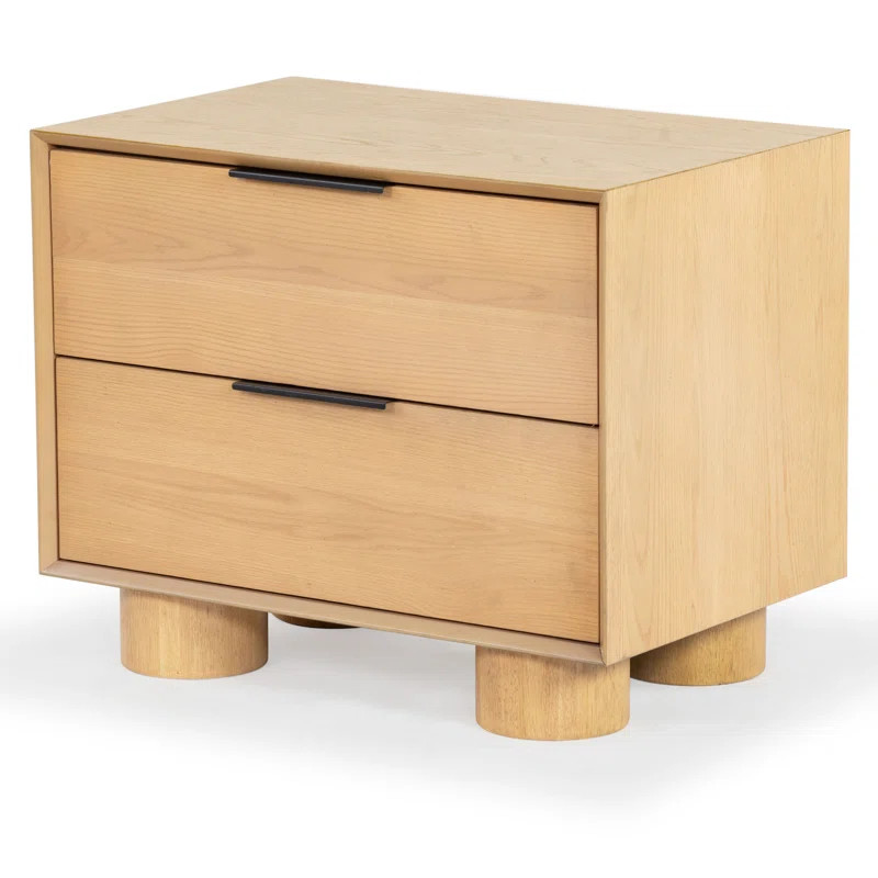 Addyson Wood 2 Drawer Nightstand | Wayfair North America