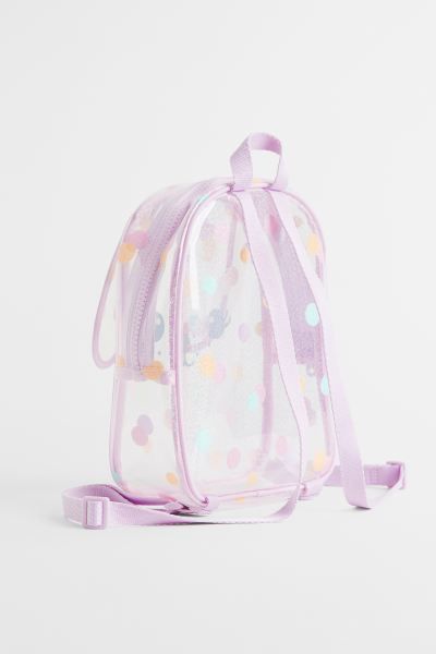 Small backpack in plastic with a printed design and ear-shaped appliqués. Narrow, adjustable sho... | H&M (US + CA)