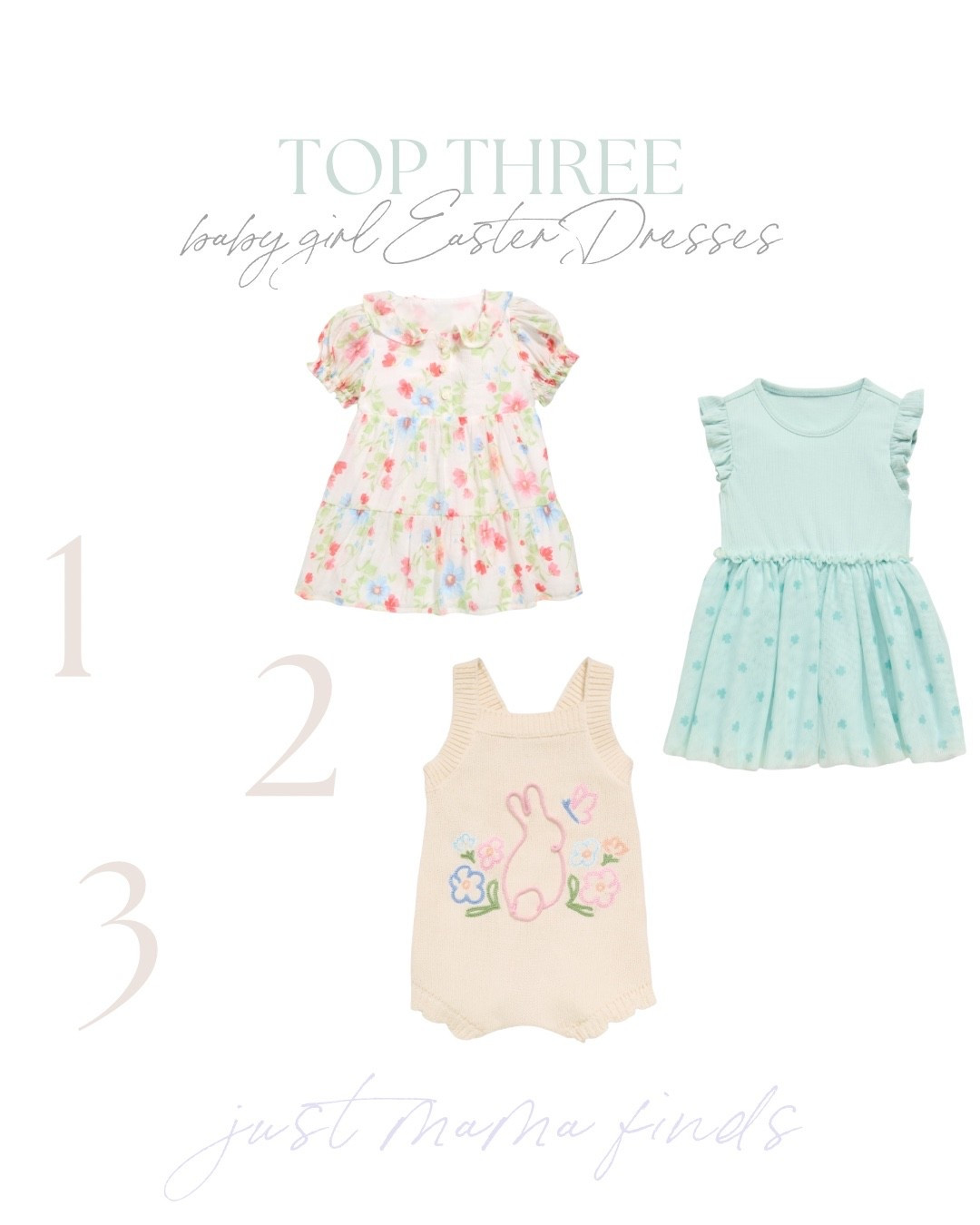 Top 3 baby girl Easter dresses! 

#LTKBaby #LTKU #LTKSeasonal