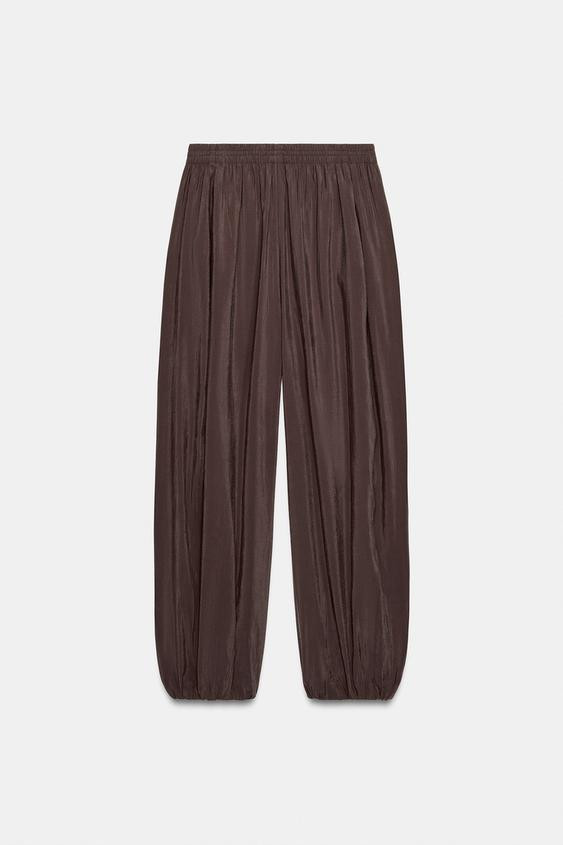 SAROUEL TROUSERS WITH ELASTIC WAIST | Zara UK