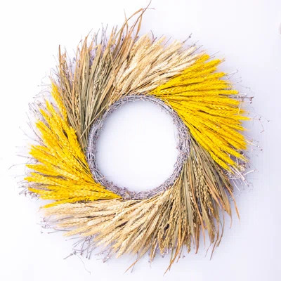 Solar Flare 22" Floral Wreath | Wayfair North America