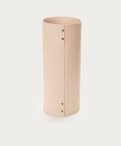 Large Leather Rivet Vase - Natural | Jenni Kayne | Jenni Kayne