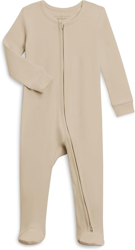Colored Organics Baby Organic Cotton Peyton Zip Up Footed Sleeper | Amazon (US)