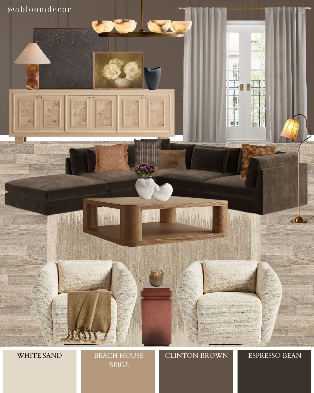 Earthy Brown Contemporary Living Room Ideas

#LTKHome