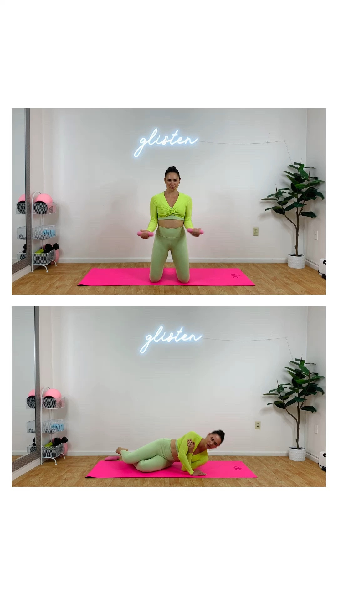 arms & abs today!! I love throwing a crop long sleeve over my sets! 

#LTKFitness #LTKstyletip #LTKunder100