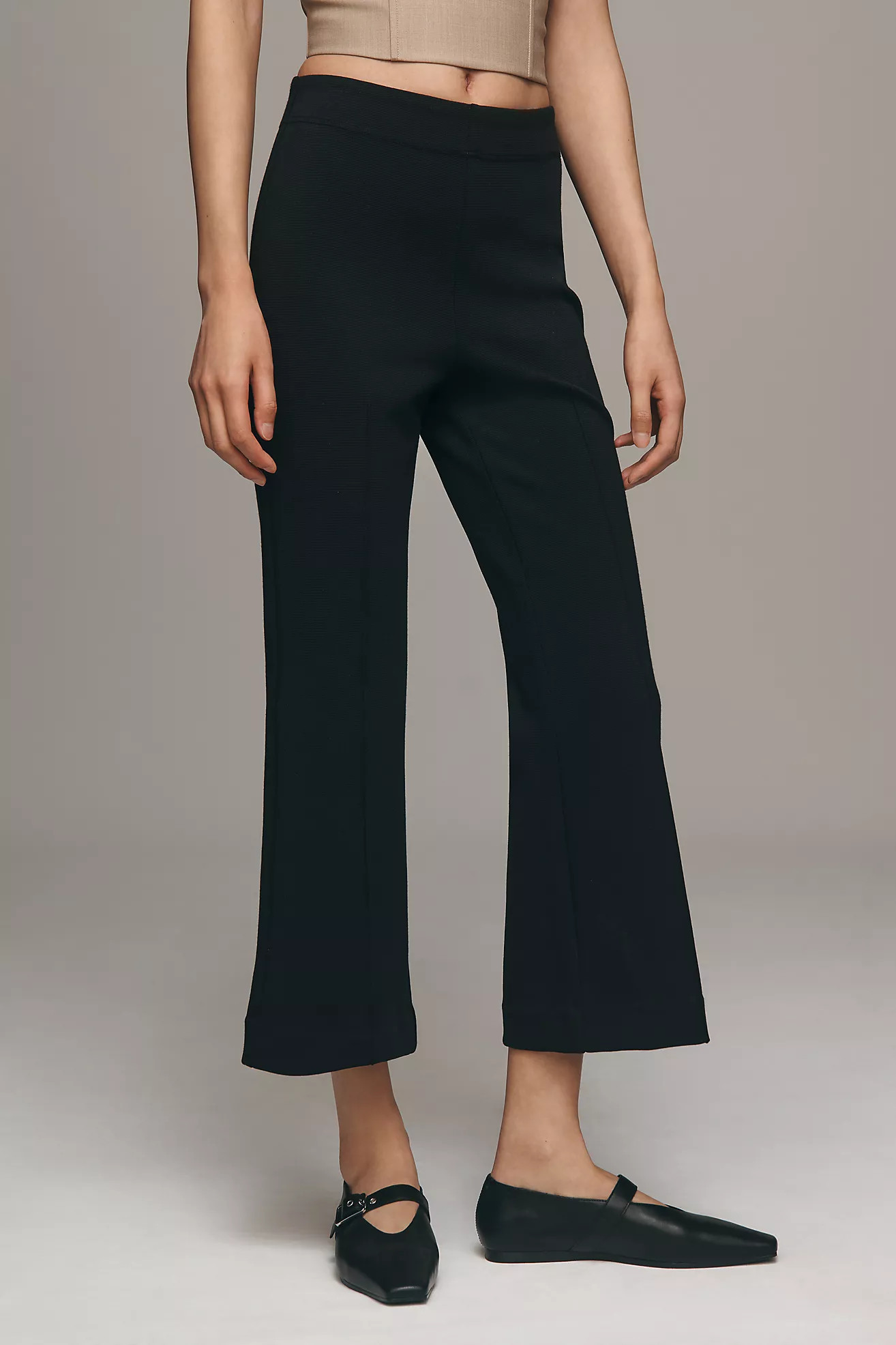 The Margot Kick-Flare Cropped Pants by Maeve: Textured Edition | Anthropologie (US)