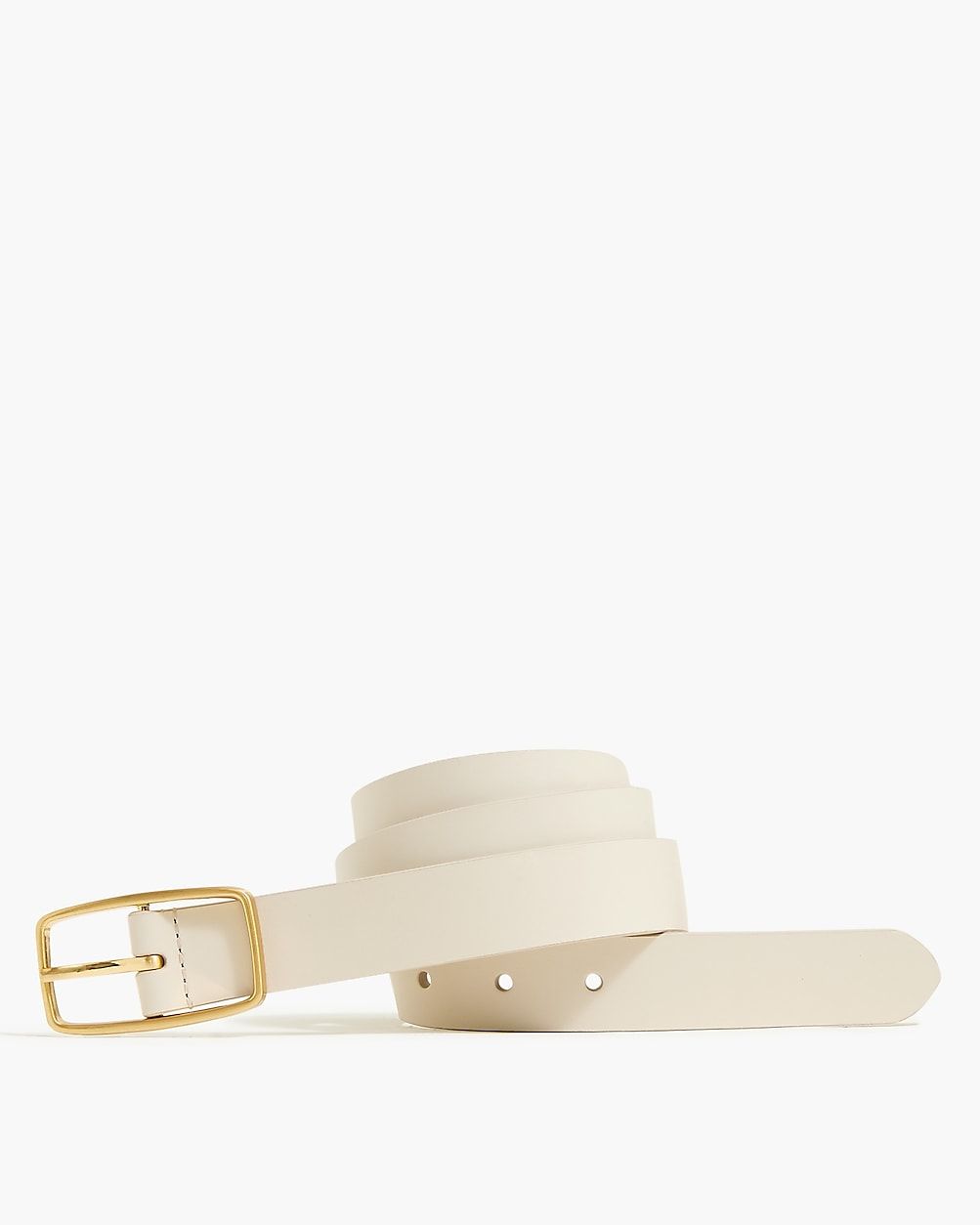 Leather belt with gold-tone buckle | J.Crew Factory