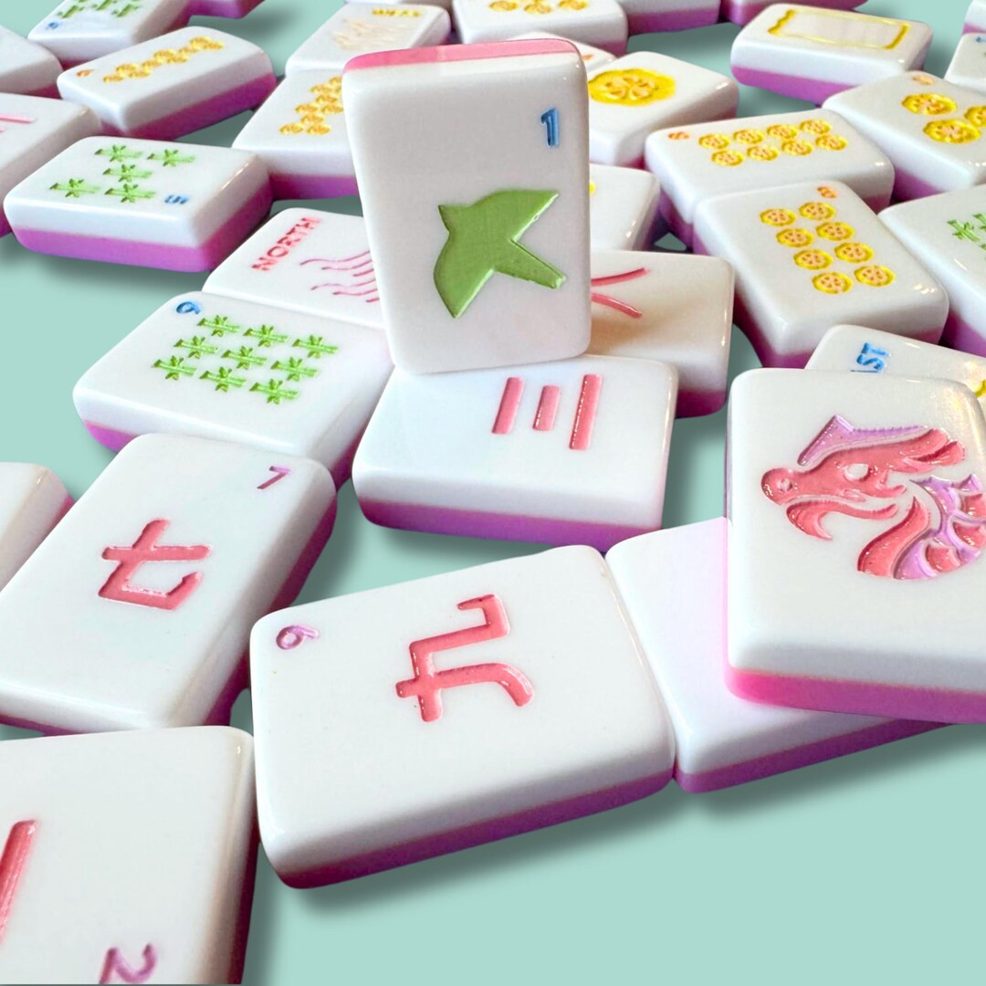 Magnolia Mahjong Modern + Bright American Tile Set | IN-STOCK NOW - Etsy | Etsy (US)