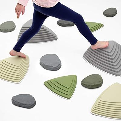 JumpOff Jo Rocksteady Plus Balance Blocks and Puddle Jumper Stones for Kids, Promotes Balance & C... | Amazon (US)