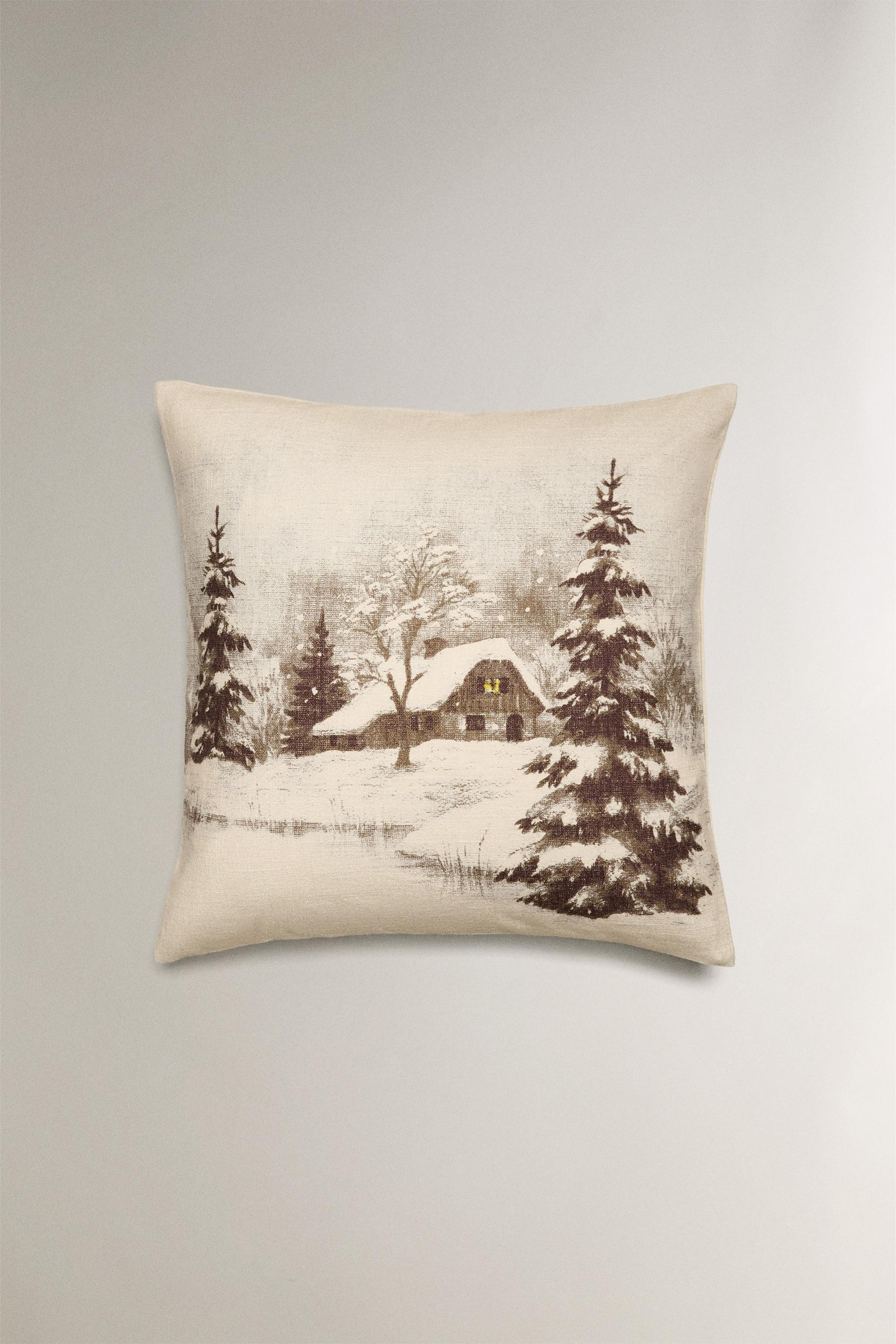 NEVADA HOUSE CHRISTMAS THROW PILLOW COVER | Zara Canada