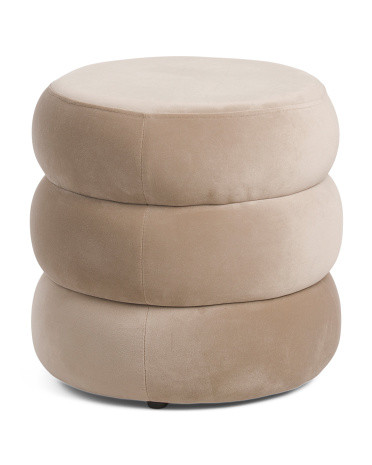 Triss Velvet Ottoman | TJ Maxx