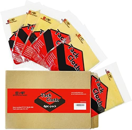 S&F STEAD & FAST Painters Tack Cloth Woodworking, Tack Cloth for Painting, Sticky Tack Rag for Au... | Amazon (US)